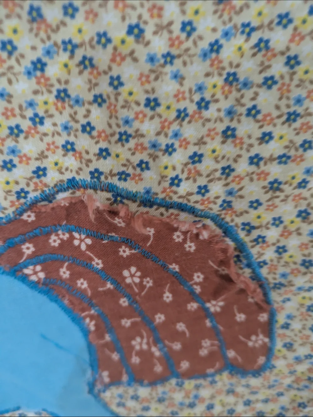 Blue Rocking Horse Applique Quilt